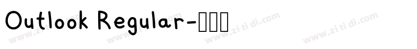 Outlook Regular字体转换